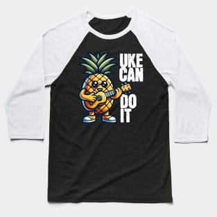 Uke Can Do It - Ukulele Baseball T-Shirt